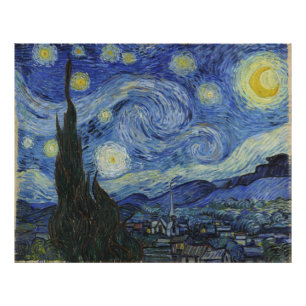 Sterrennacht door Vincent Van Gogh Foto Afdruk