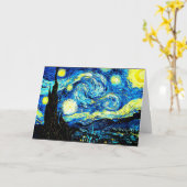 Sterrennacht door Vincent van Gogh Kaart (Gele Bloem)