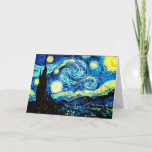 Sterrennacht door Vincent van Gogh Kaart<br><div class="desc">Sterrennacht,  beroemd schilderij van Vincent van Gogh.</div>
