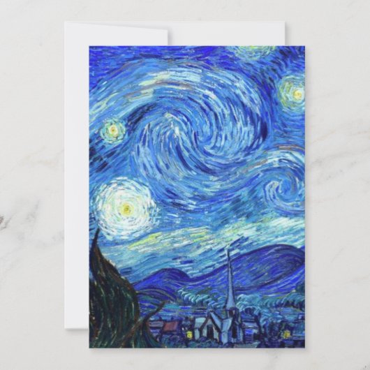 Sterrennacht door Vincent Van Gogh Kaart (Voorkant)
