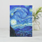 Sterrennacht door Vincent Van Gogh Kaart (Staand voorkant)