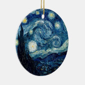 Sterrennacht door Vincent Van Gogh Keramisch Ornament (Rechts)