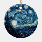 Sterrennacht door Vincent Van Gogh Keramisch Ornament (Voorkant)