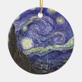 Sterrennacht door Vincent van Gogh Keramisch Ornament (Voorkant)