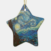 Sterrennacht door Vincent van Gogh Keramisch Ornament (Links)