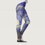Sterrennacht door Vincent van Gogh Leggings<br><div class="desc">Sterrennacht van Vincent van Gogh is een kunstschilderij uit het impressionisme, een landschapsschilderij met een uitzicht Saint Remy, Frankrijk, van Gogh's asiel. De nachtelijke hemel zwaait met wolken met een heldere halve maan en schitterende sterren over het vage dorp. Sterrennacht is waarschijnlijk het beroemdste schilderij van Gogh en werd overdag...</div>