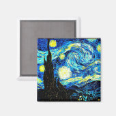 Sterrennacht door Vincent van Gogh Magneet (Voorkant / Achterkant)