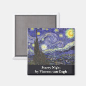 Sterrennacht door Vincent van Gogh Magneet (Voorkant / Achterkant)