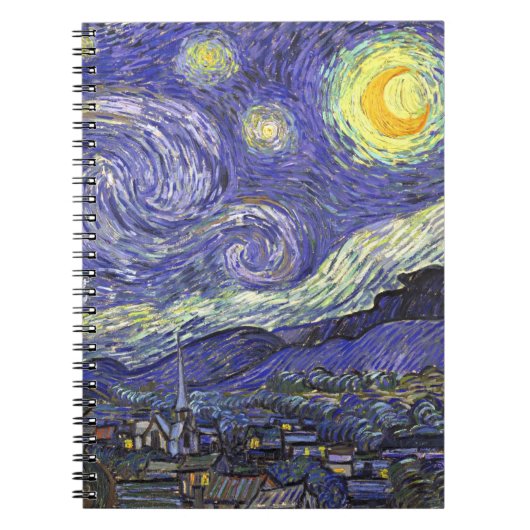 Sterrennacht door Vincent van Gogh Notitieboek (Voorkant)