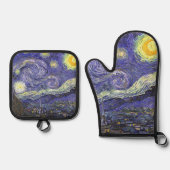 Sterrennacht door Vincent van Gogh Ovenwant & Pannenlap Set (Voorkant)