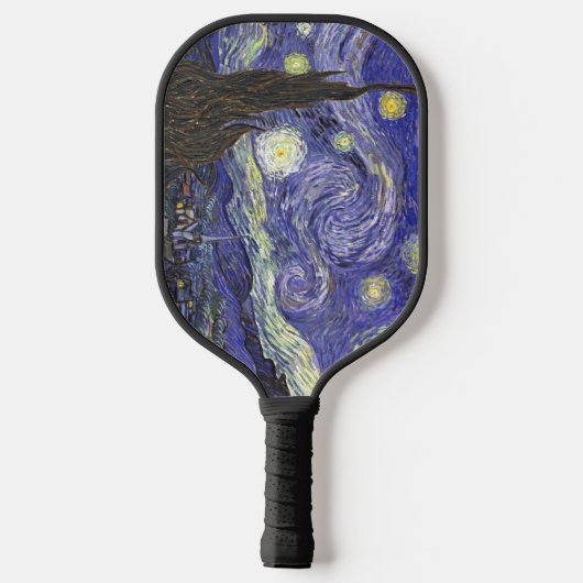 Sterrennacht door Vincent van Gogh Pickleball Paddle (Achterkant)