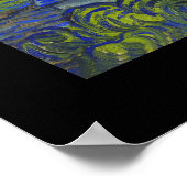 Sterrennacht door Vincent van Gogh Poster (Hoek)