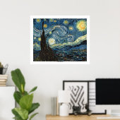 Sterrennacht door Vincent van Gogh Poster (Thuiskantoor)