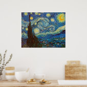 Sterrennacht door Vincent van Gogh Poster (Keuken)