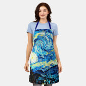 Sterrennacht door Vincent van Gogh Schort (Gedragen)