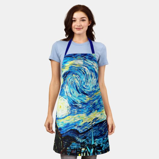 Sterrennacht door Vincent van Gogh Schort (Gedragen)