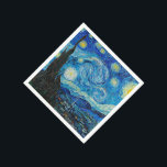 Sterrennacht door Vincent van Gogh Servet<br><div class="desc">Sterrennacht,  beroemd schilderij van Vincent van Gogh</div>