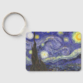 Sterrennacht door Vincent van Gogh Sleutelhanger (Achterkant)