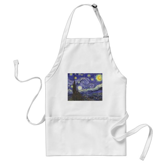 Sterrennacht door Vincent van Gogh Standaard Schort (Voorkant)