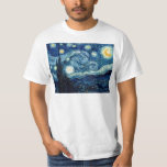 Sterrennacht door Vincent Van Gogh T-shirt<br><div class="desc">Sterrennacht door Vincent Van Gogh</div>