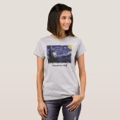 Sterrennacht door Vincent van Gogh T-shirt (Voorkant volledig)