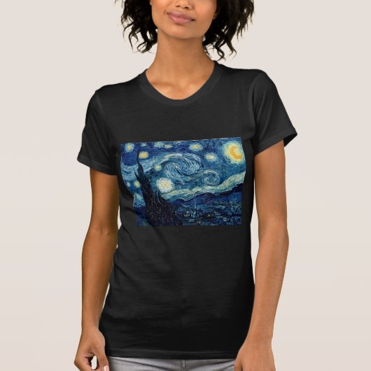 Sterrennacht door Vincent Van Gogh T-shirt (Voorkant)