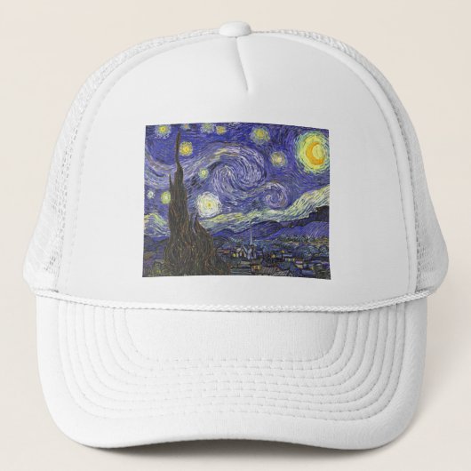 Sterrennacht door Vincent van Gogh Trucker Pet (Voorkant)