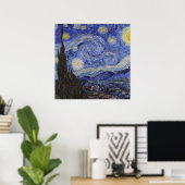 Sterrennacht door Vincent Willem van Gogh schilder Poster (Thuiskantoor)