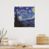 Sterrennacht door Vincent Willem van Gogh schilder Poster (Keuken)