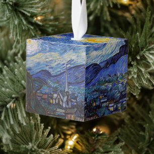 Sterrennacht: dorp Saint Rémy door Vincent Van Gog Decoratie