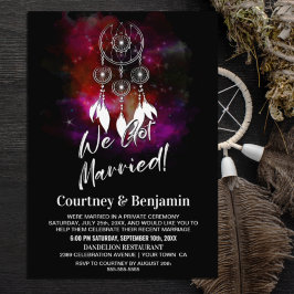 Sterrennacht Droomvanger Trouwreceptie Feest Kaart