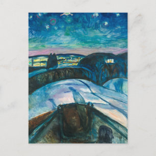 Sterrennacht   Edvard Munch   Briefkaart