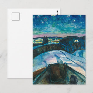 Sterrennacht Edvard Munch Briefkaart