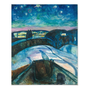 Sterrennacht Edvard Munch Fotoprint Foto Afdruk