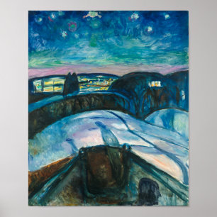 Sterrennacht   Edvard Munch   Poster