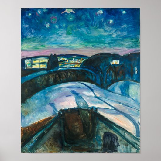 Sterrennacht | Edvard Munch | Poster (Voorkant)