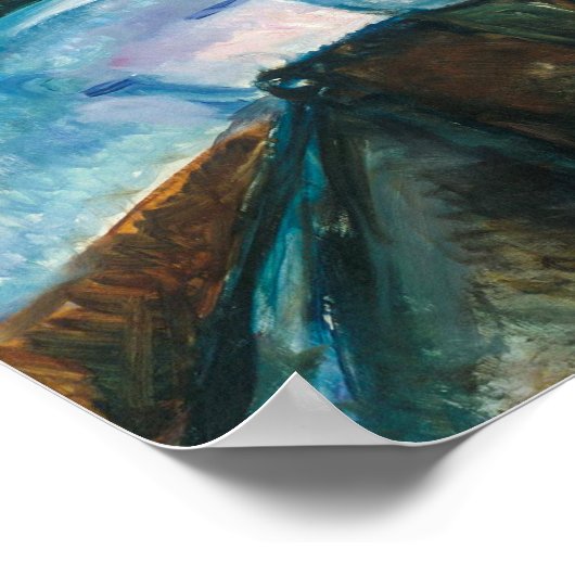 Sterrennacht | Edvard Munch | Poster (Hoek)