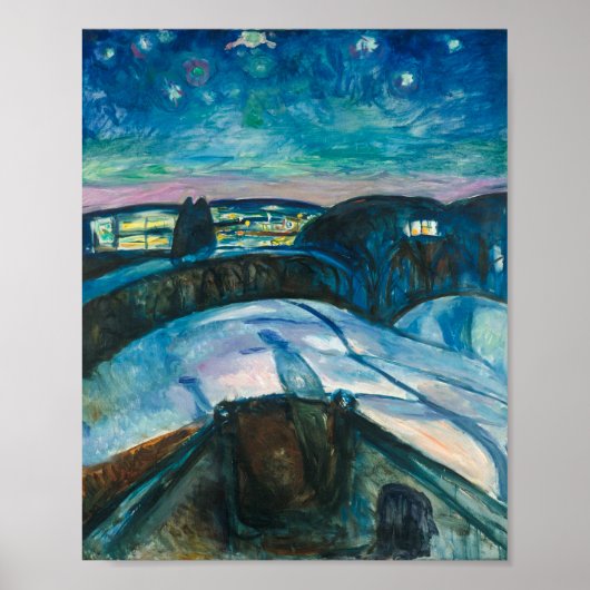 Sterrennacht | Edvard Munch | Poster (Voorkant)
