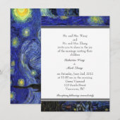 Sterrennacht, een beroemde uitnodiging voor een mo (Voorkant / Achterkant)