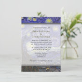 Sterrennacht, een beroemde uitnodiging voor een mo (Staand voorkant)