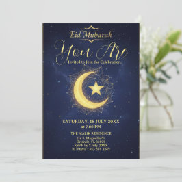 Sterrennacht Eid Mubarak Feest Uitnodiging
