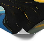 Sterrennacht Elf Sfinx Kat Van Gogh Kunstschilderi Poster (Hoek)