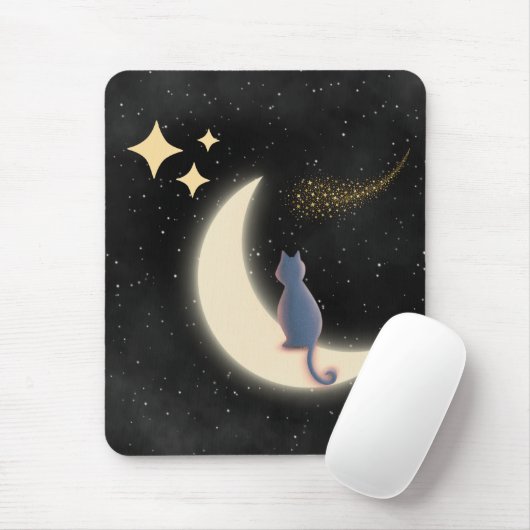 Sterrennacht en Crescent Moon Muismat (Met muis)