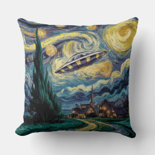 Sterrennacht en UFO Kussen
