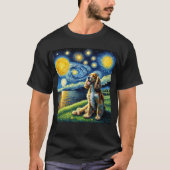 Sterrennacht Engelse Cocker Spaniel Hond Van Gogh T-shirt (Voorkant)