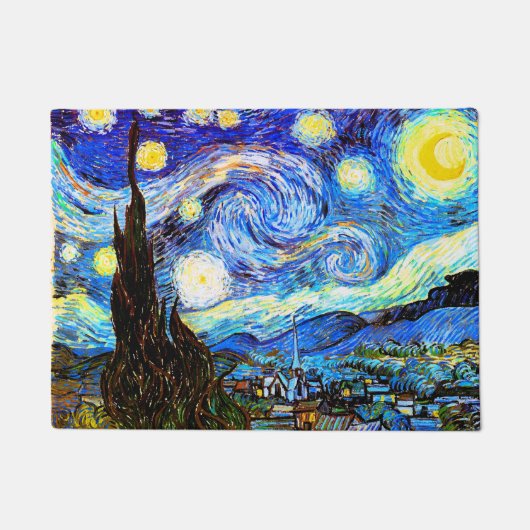 Sterrennacht (F612) Van Gogh Fine Art Deurmat (Voorkant)