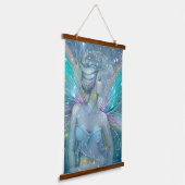Sterrennacht Fairy Fantasy Art van Molly Harrison Hangend Wandkleed (Gebogen)