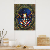 Sterrennacht Fairy gothic fantasy art Print (Keuken)