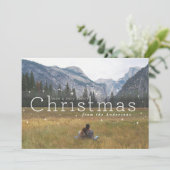 sterrennacht feestdagenkaart (Staand voorkant)