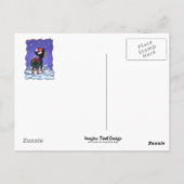 Sterrennacht Festive Chihuahua Briefkaart (Achterkant)